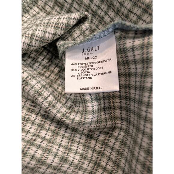 John Galt California Green Plaid Mini Skirt Y2K Preppy A-Line XS - Picture 4 of 6